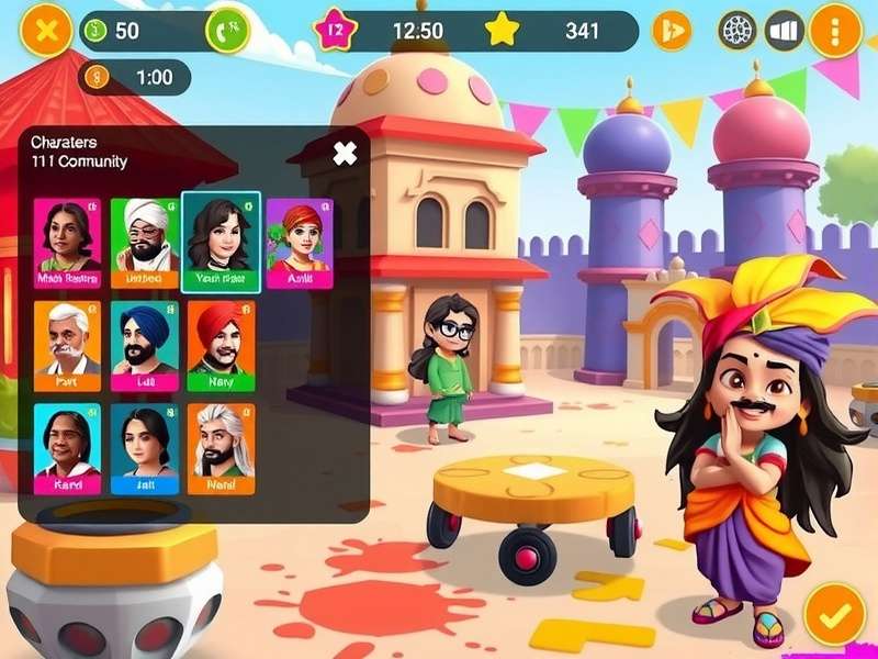 Holi Blitz Rush community event showing players collaborating in colorful challenges